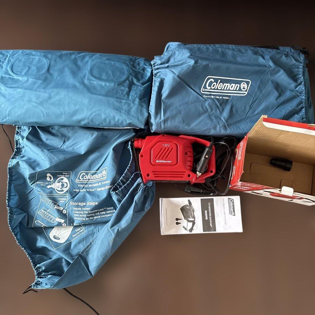 Coleman WRAP N-ROLLエアベッド エアマットレス　ポンプ