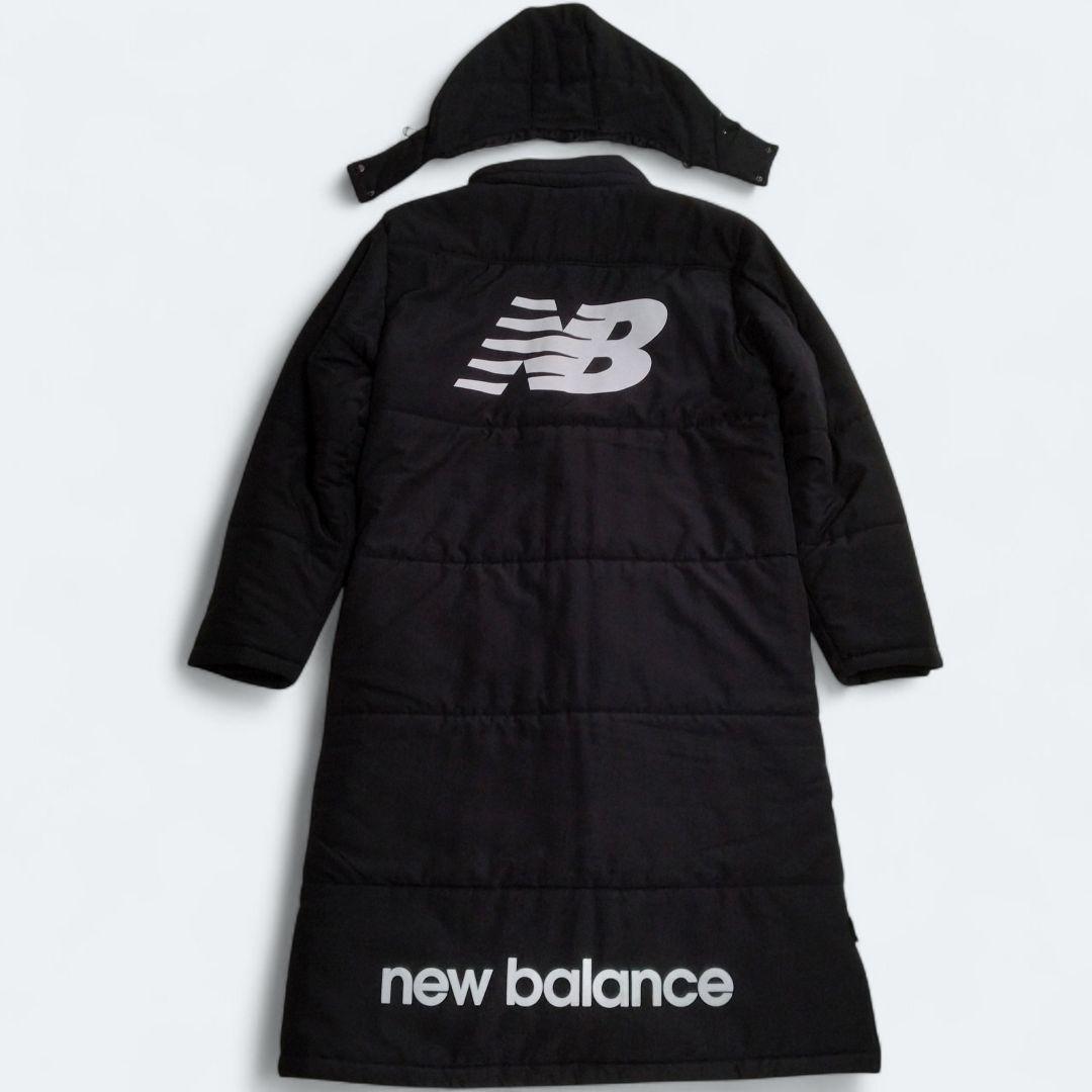【2way 美品✨ XL】 ニューバランス ベンチコート ロングコート ブラック