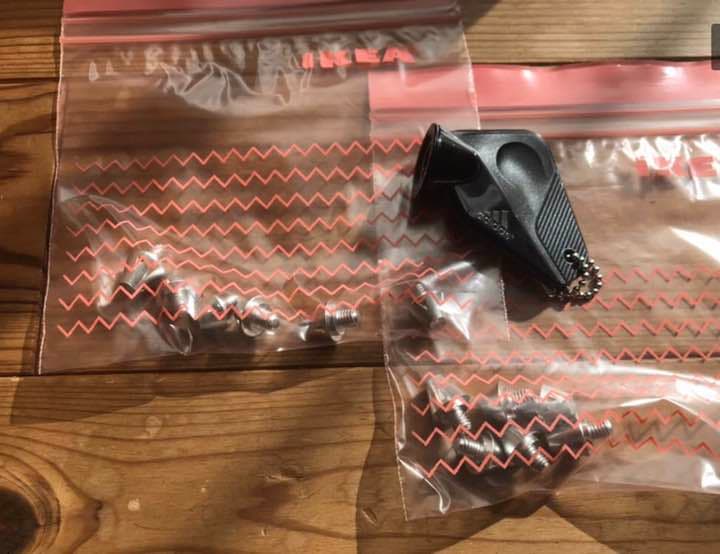 取替式スパイク　アディダス171 Primeknit SG BA9188 28㎝