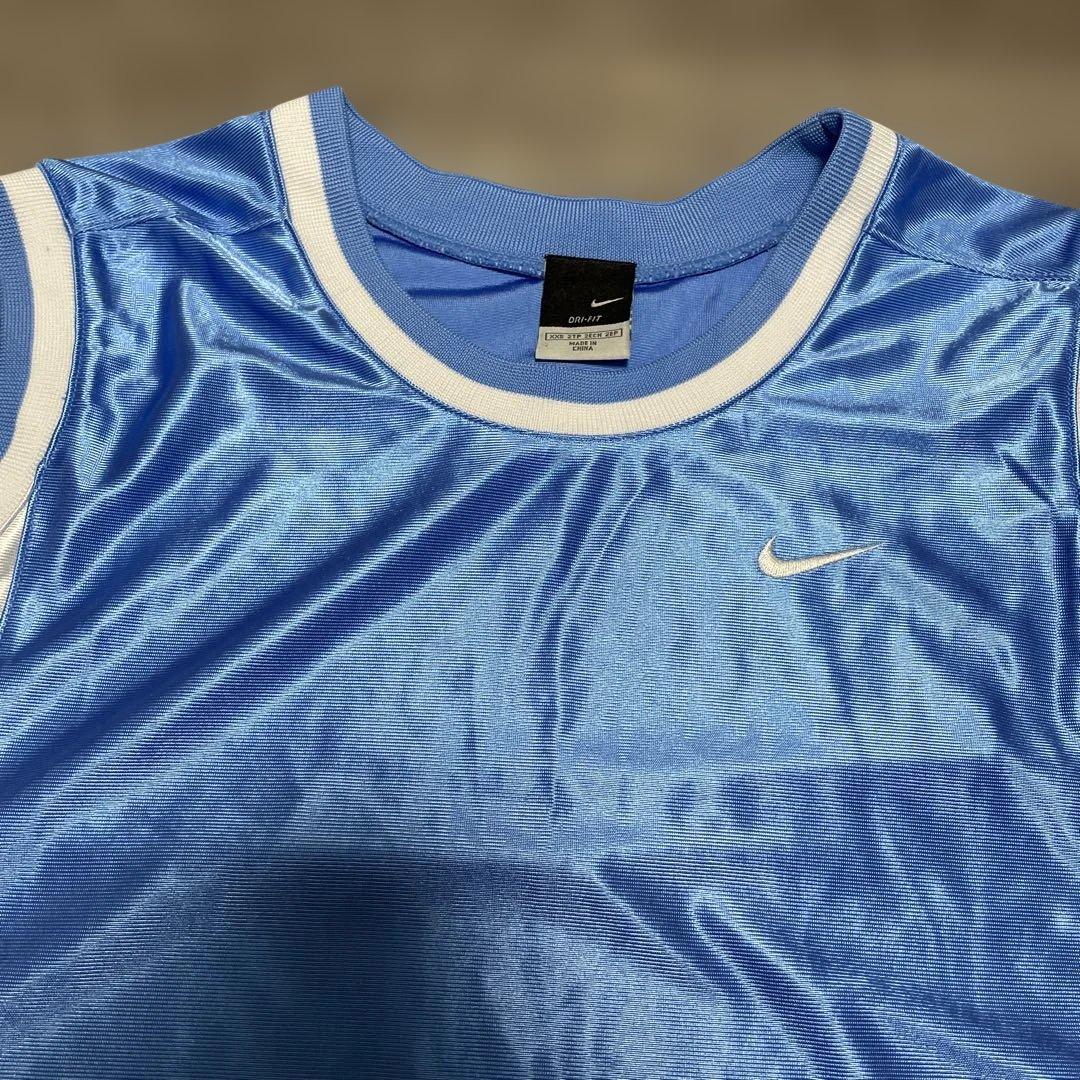 極美品 NIKE SWOOSHロゴ刺繍 Basketball Shirt XXS