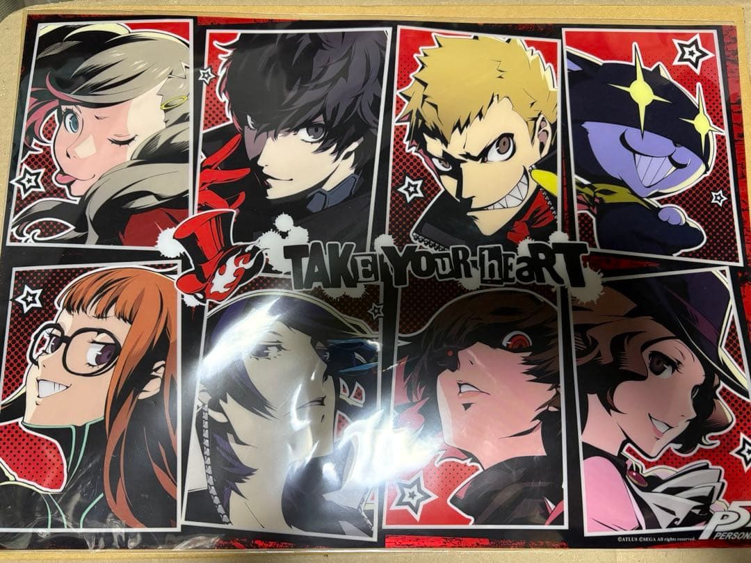 ペルソナ5 P5 ミニクリアポスター　集合　未開封