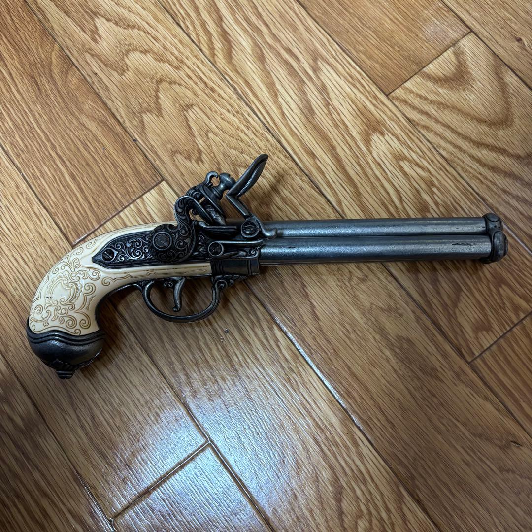 DENIX フロントロック アンティーク 銃 ピストル スリーバレル スペイン