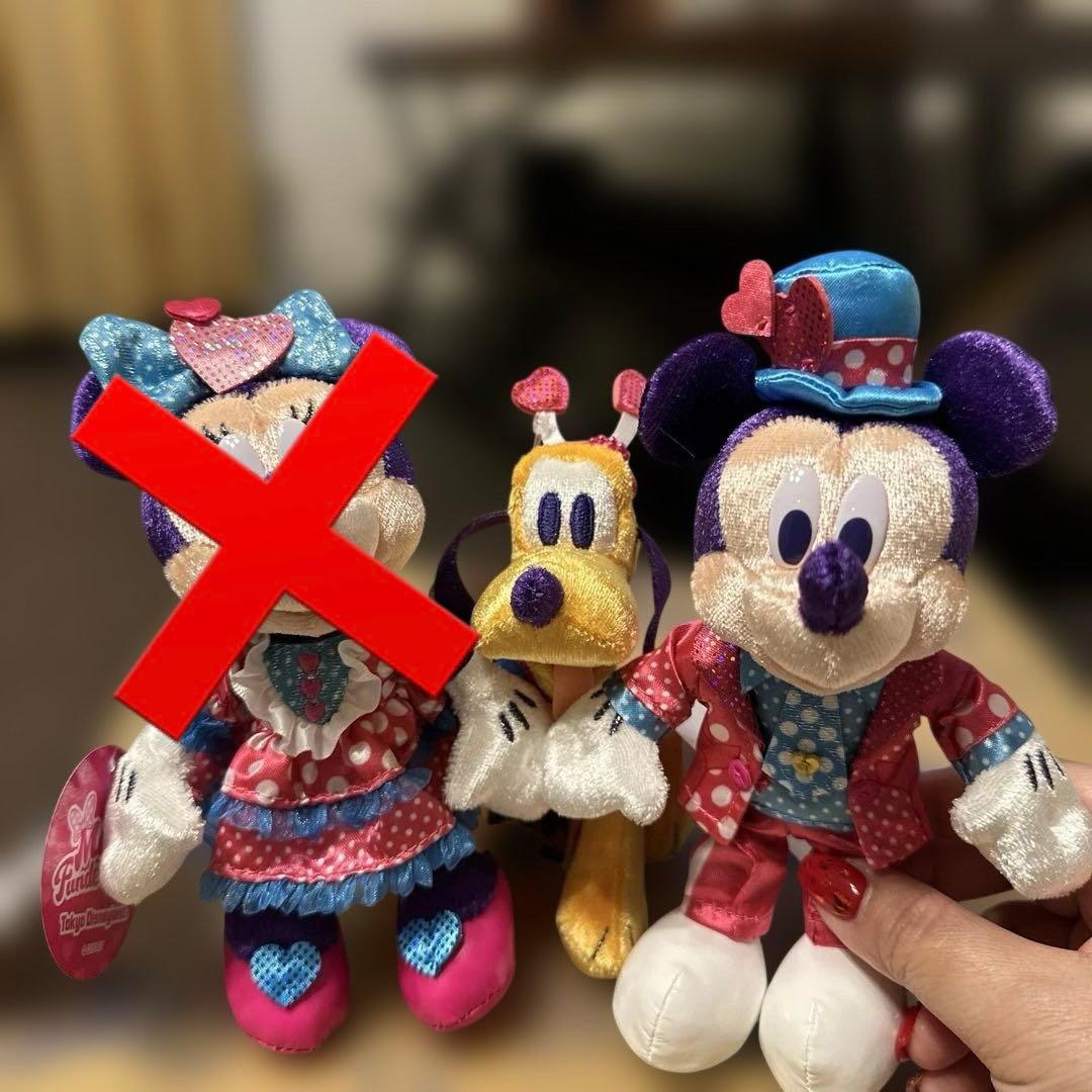 ディズニー パルパルーザ ミニーのファンダーランド ぬいぐるみバッジ2点セット