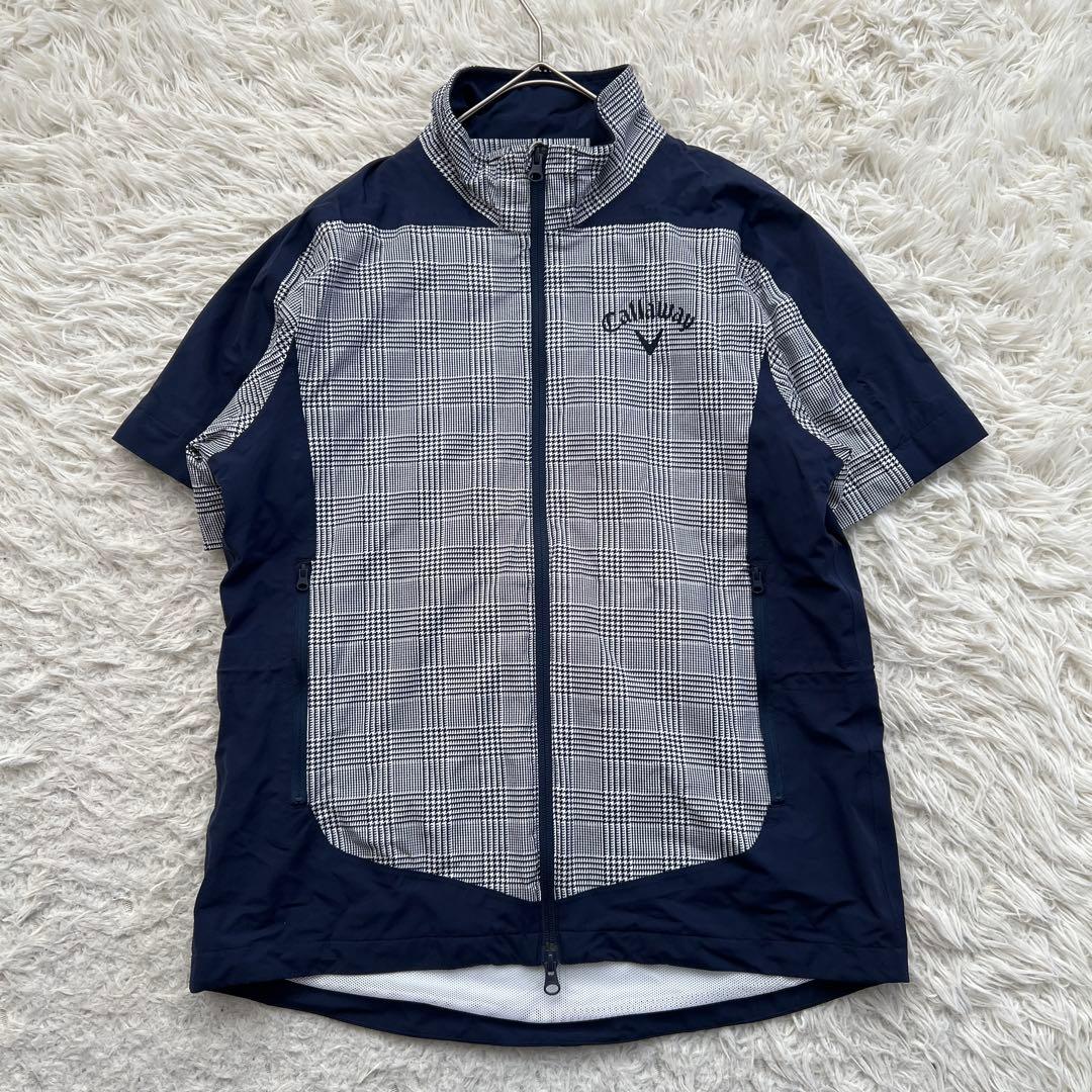 Callaway 2way 千鳥柄　総柄　レイン　ナイロン　ウエア