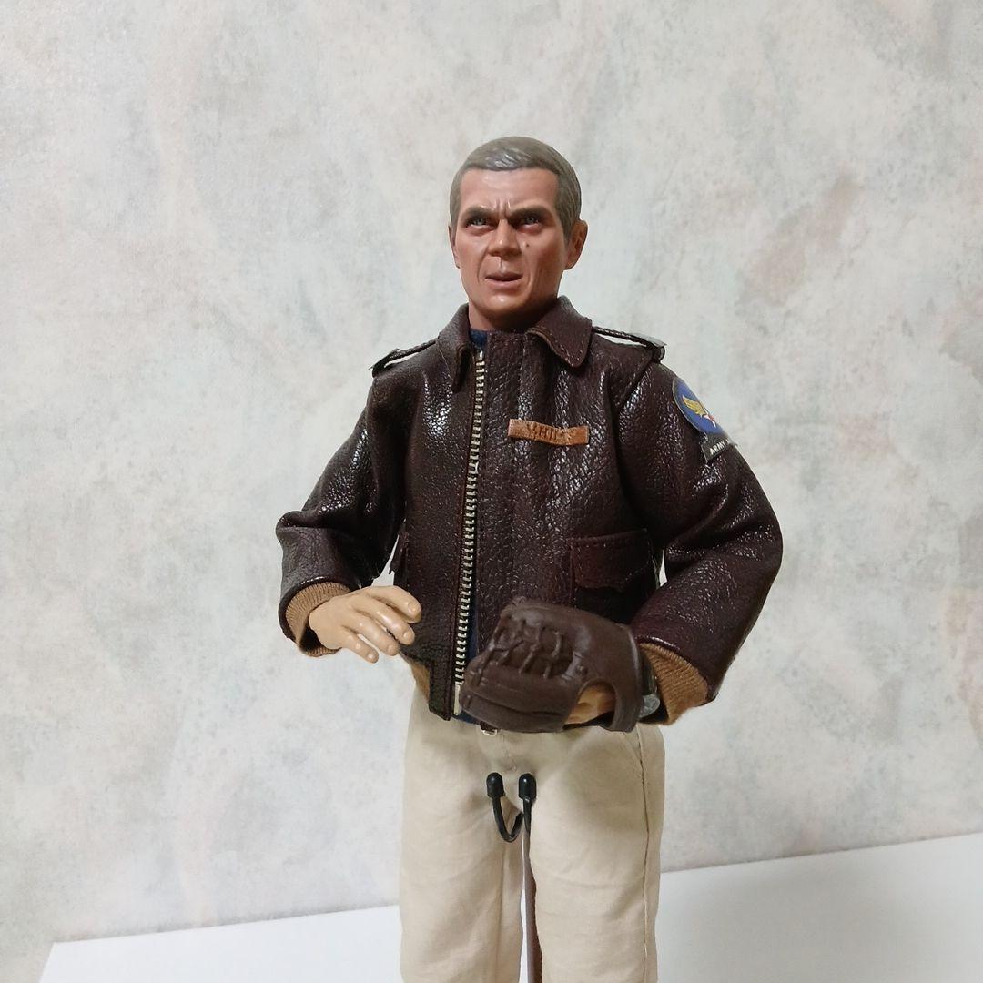 スティーブ・マックイーン 似 大脱走1/6カスタムフィギュア バージルヒルツ大尉
