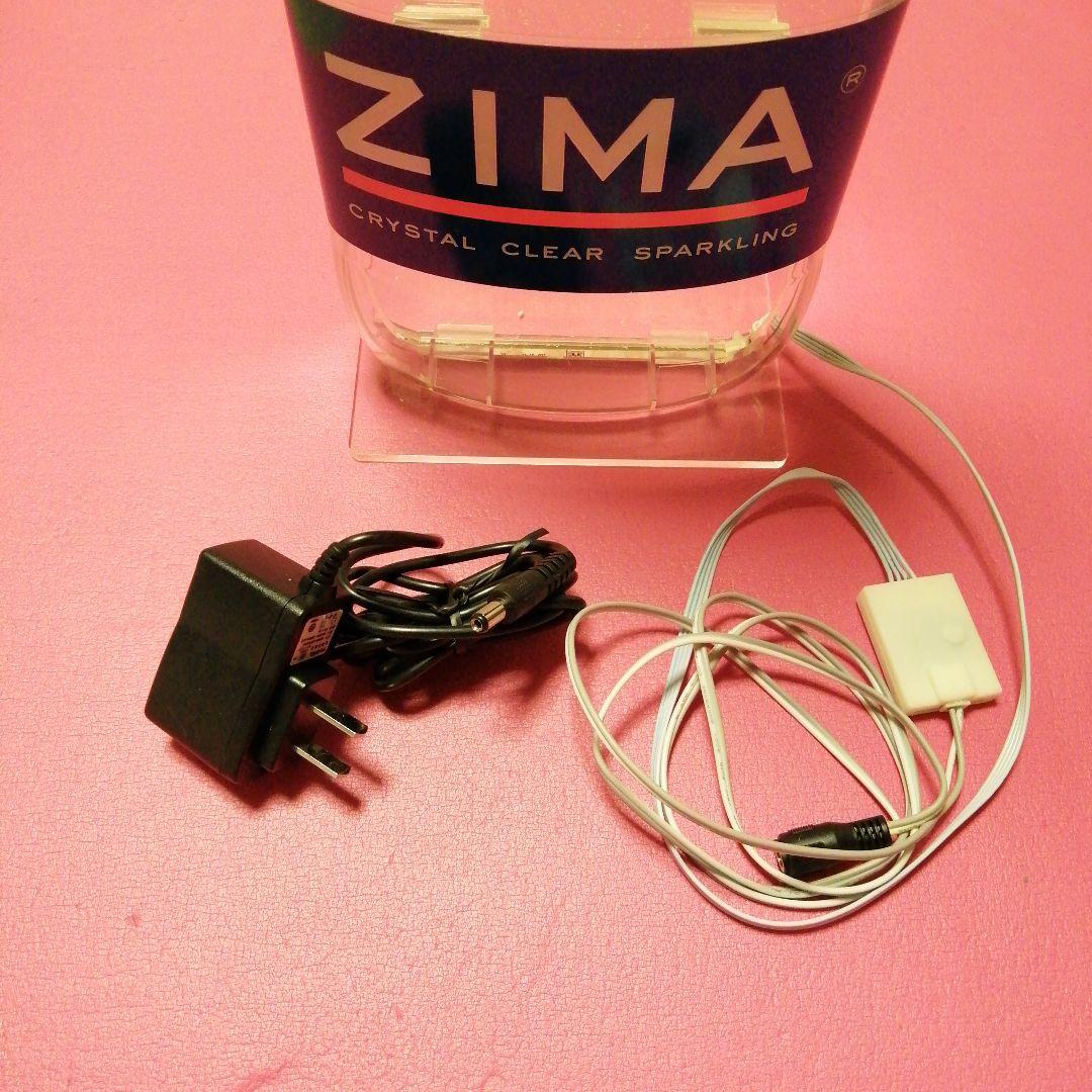 ZIMA　 LEDクリアボトルサイン　非売品
