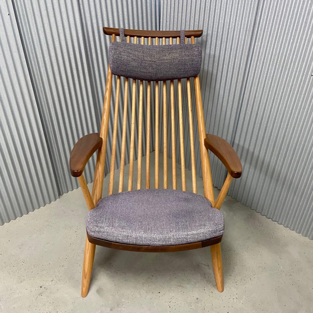 柏木工（KASHIWA）シビルイージーチェア CC54K9 飛騨家具　①