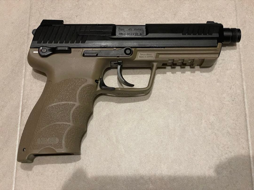 東京マルイ HK45 タクティカル　 ガスブロ　スペアマガジン付き