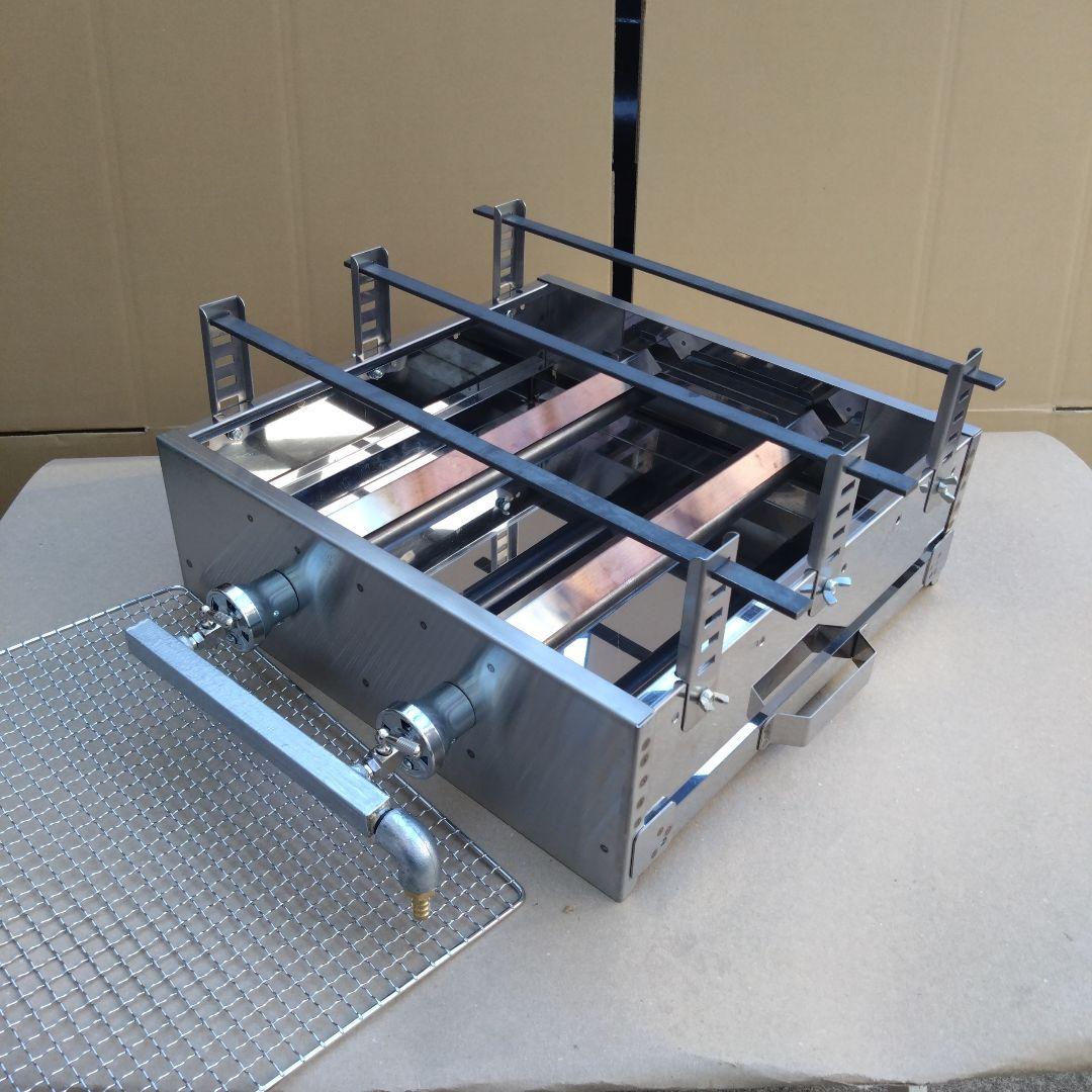 牡蠣小屋 魚介類 海鮮 焼き網 磯焼き ガスグリドル LP グリラー 幅45cm