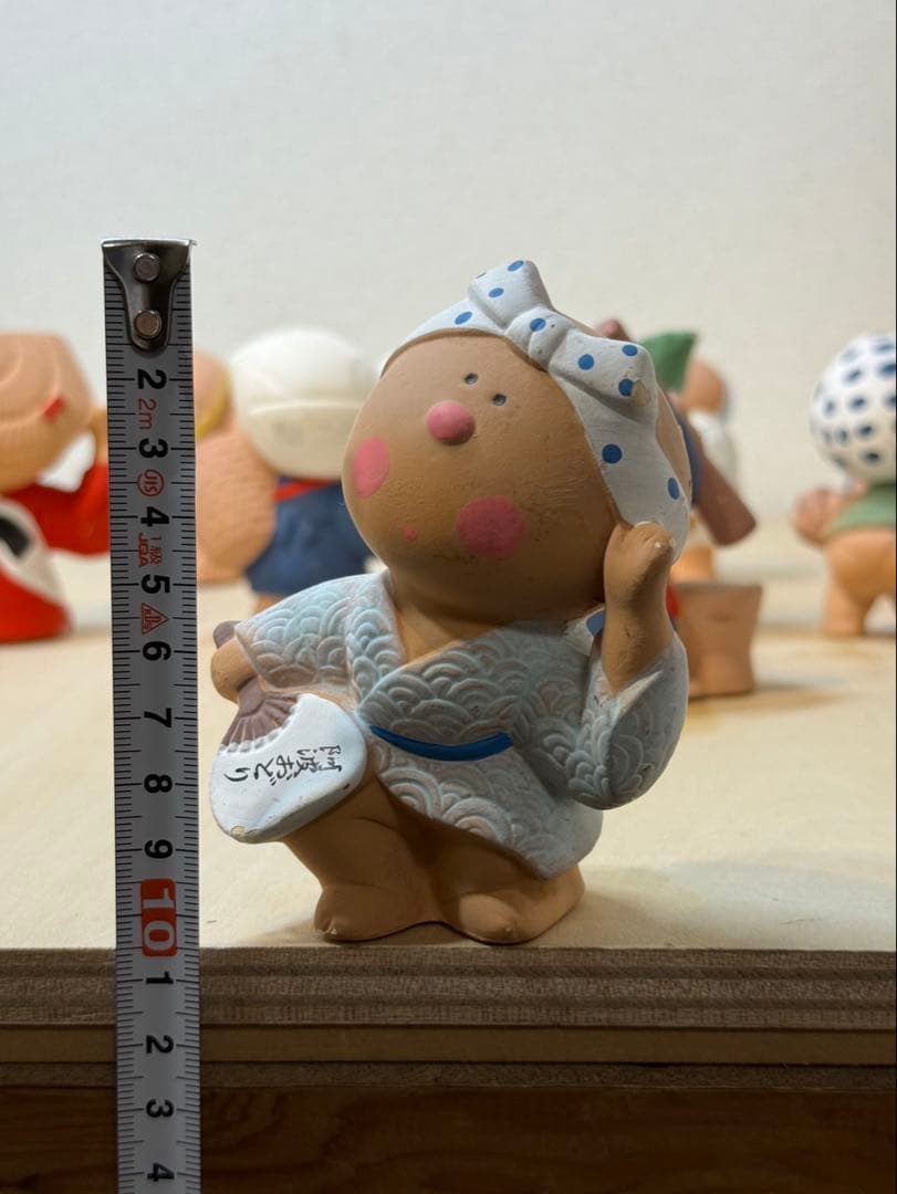 陶器製農作業人形 12体セット　素焼き人形