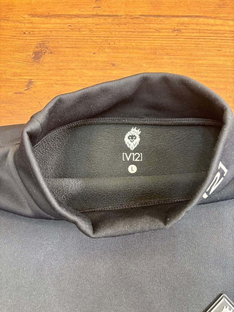 V TWELVE 長袖モックネックシャツ