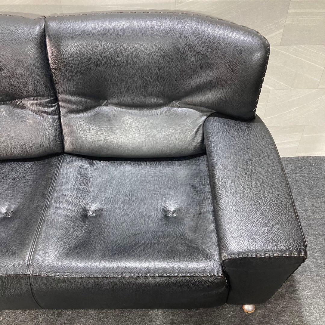 本革ソファ チェア 3人掛け 高級家具 おしゃれ 輸入家具 ドイツ製 d3515