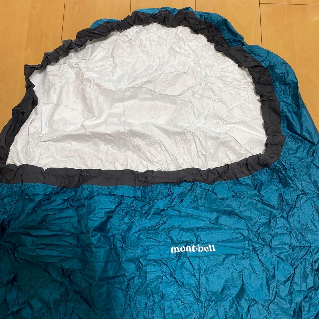 mont-bell シュラフカバー フード付き 青