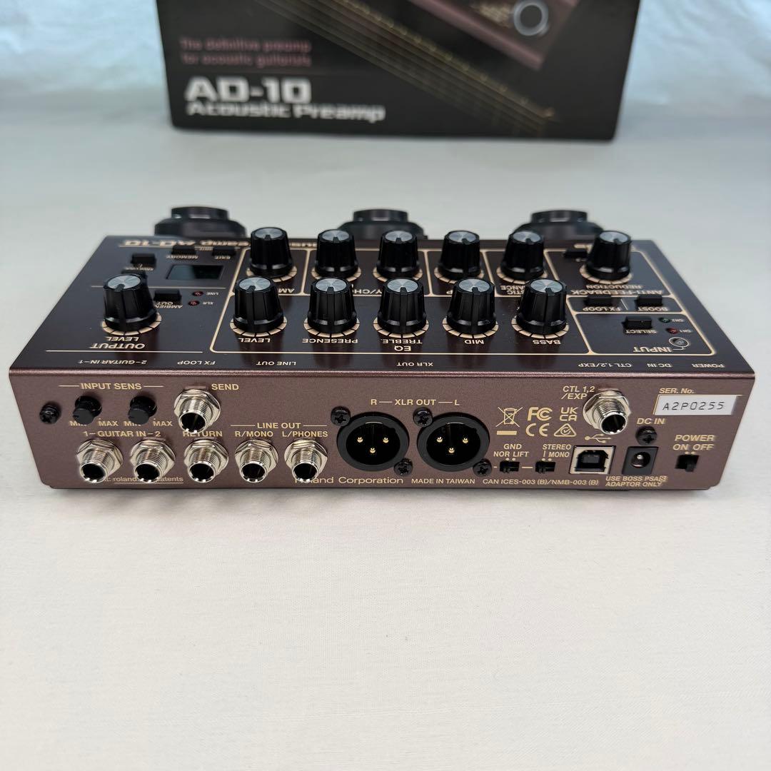 【極美品】BOSS AD-10 Acoustic Preampアコギ用プリアンプ