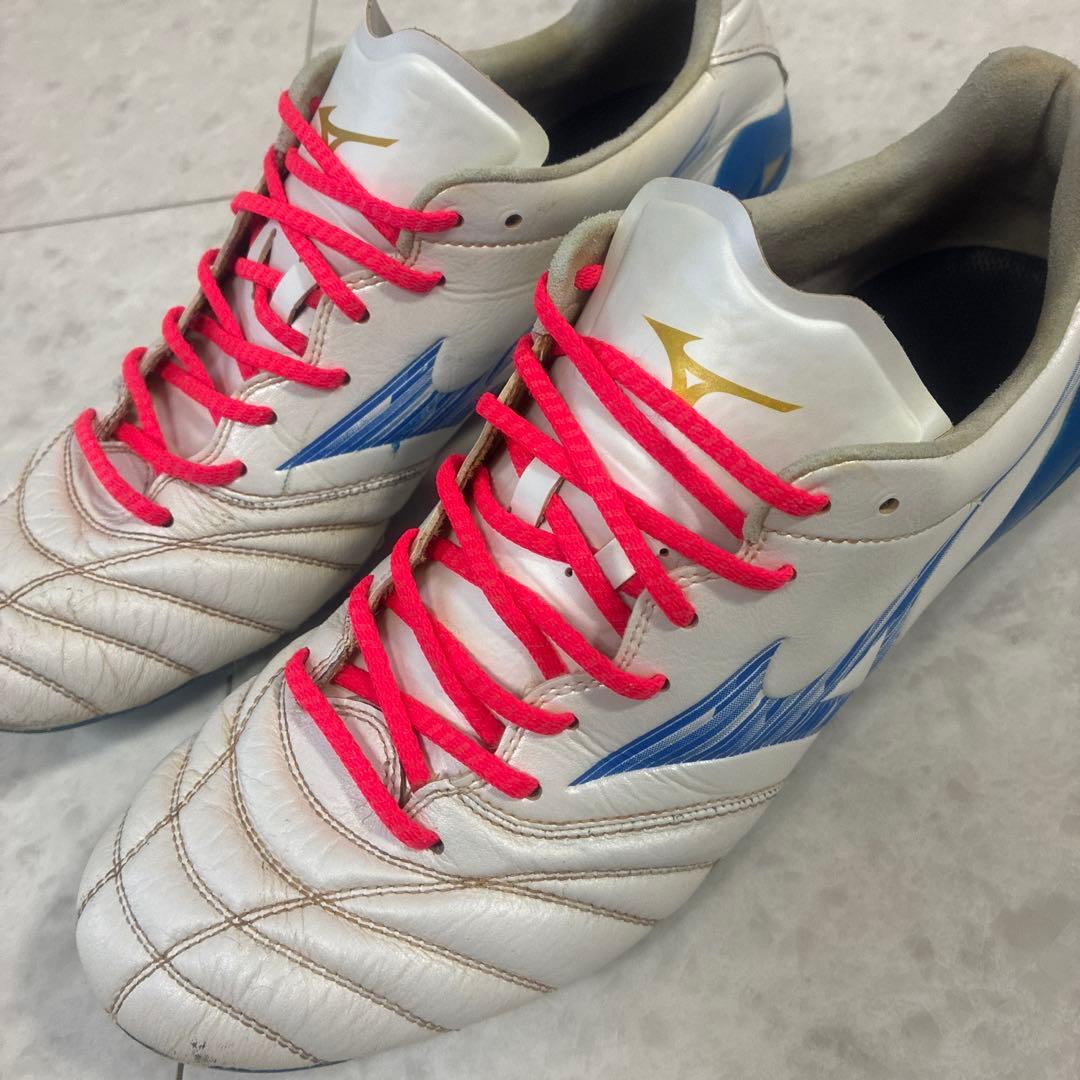 Mizuno サッカースパイク モナルシーダNEO3ELITE ホワイト/ブルー
