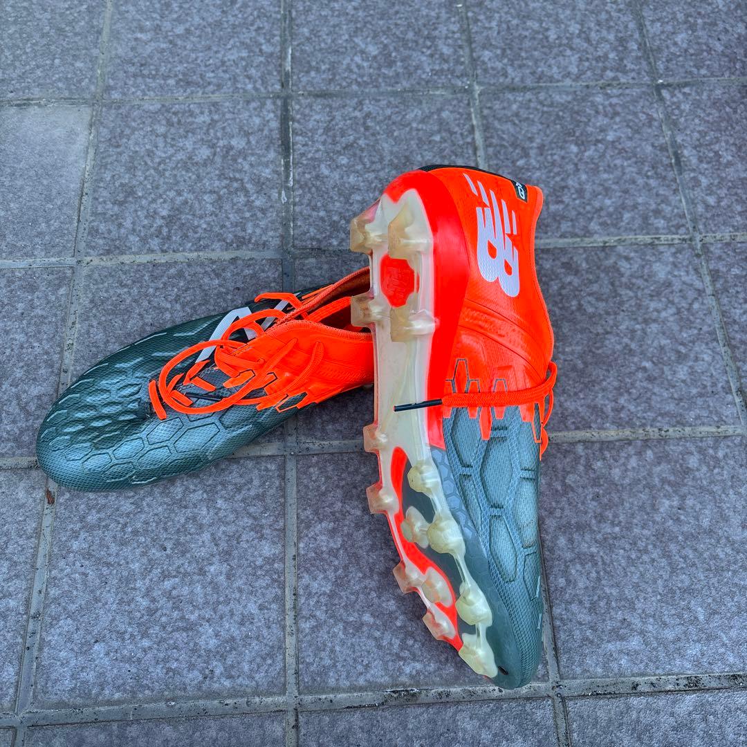 New Balance J8 サッカーシューズ スパイク オレンジ/グレー