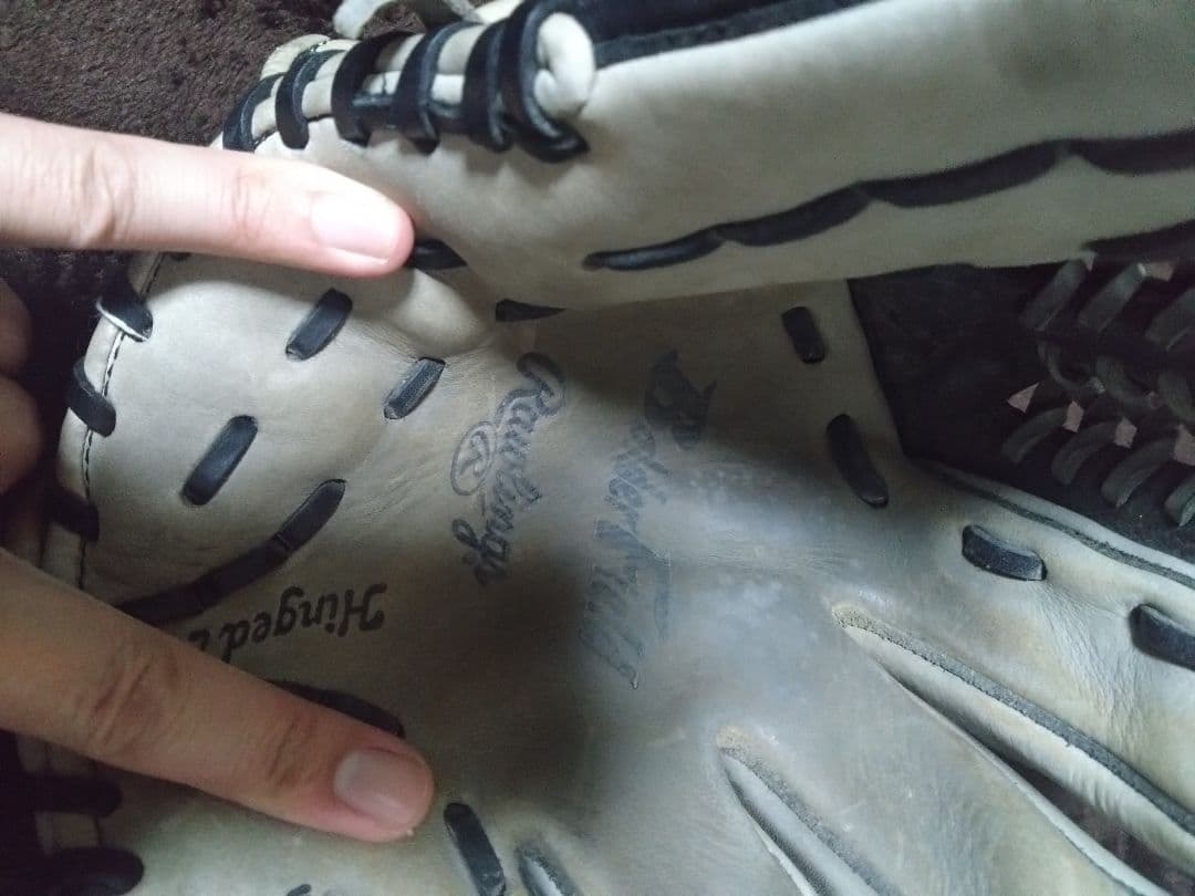 Rawlings 軟式グローブ A ホワイト/ブラック