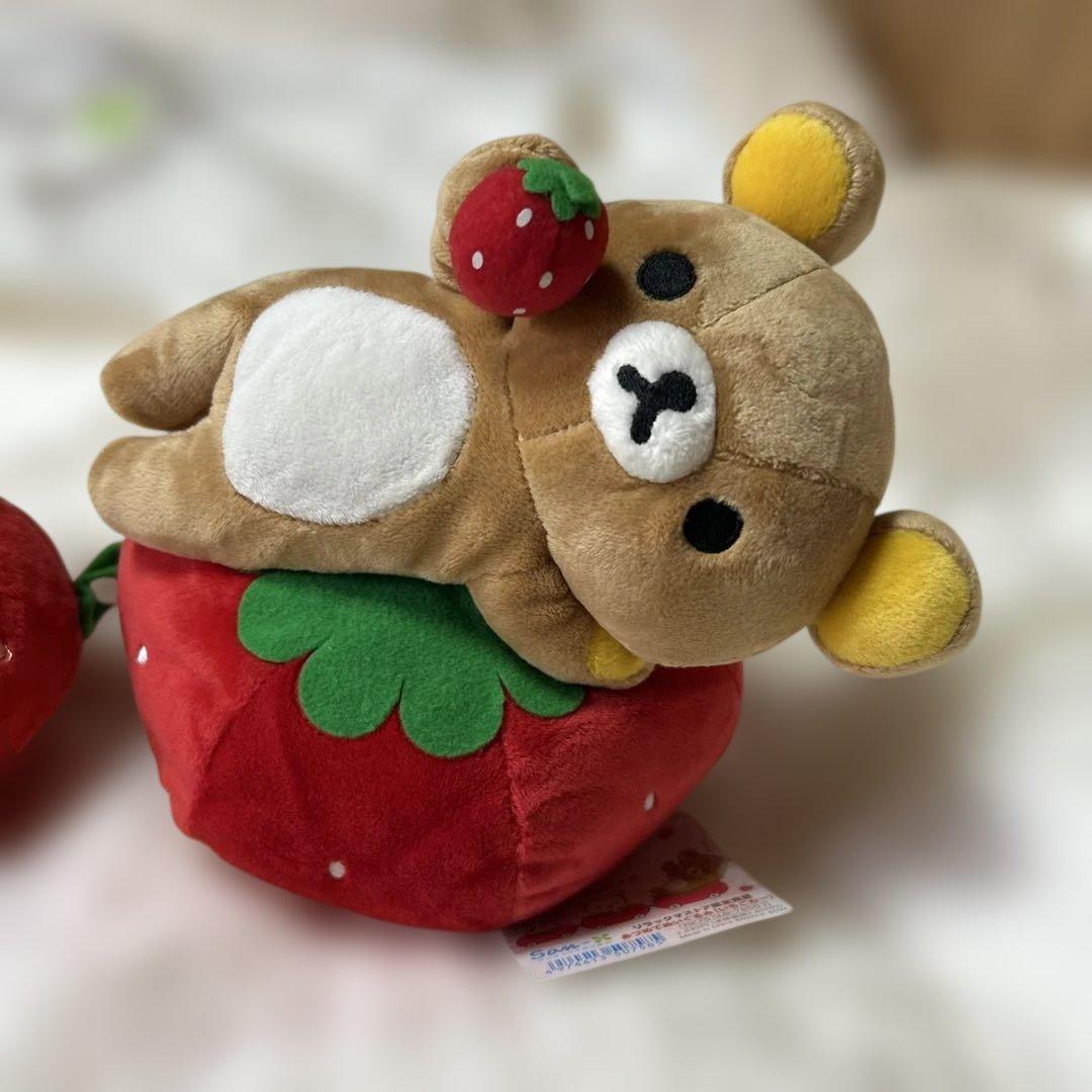 リラックマ　あつめてぬいぐるみ　いちごカー　リラックマストアー限定商品