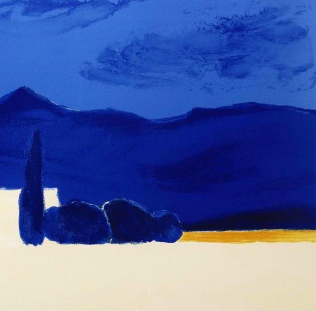 ベルナール・カトラン【農場風景】 明るい風景画 リトグラフ 銅版画 シリアルあり