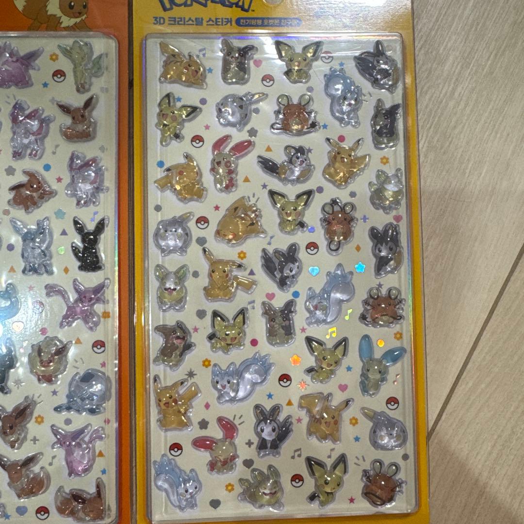 ポケモン 3D立体シールセット　韓国