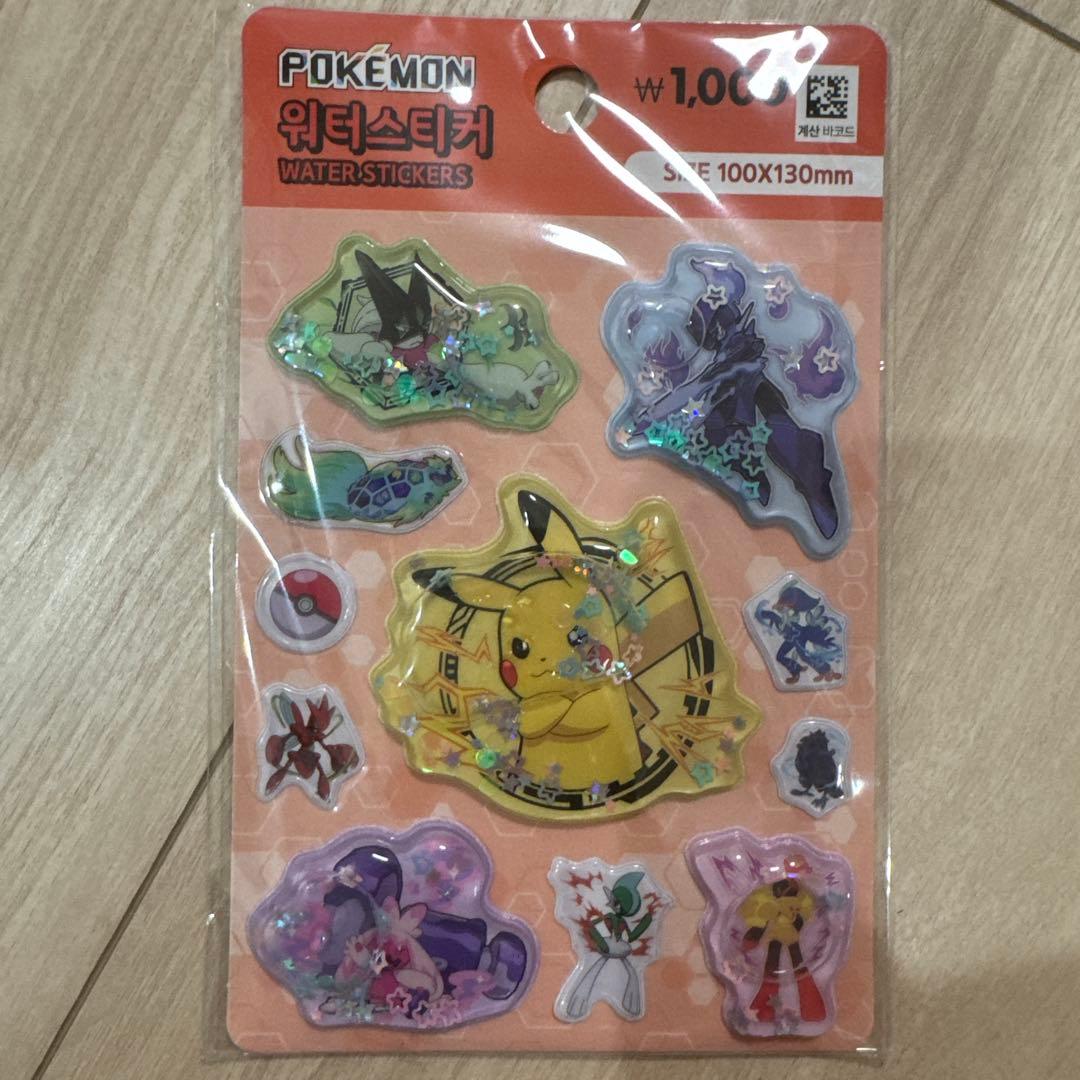 ポケモン 3D立体シールセット　韓国
