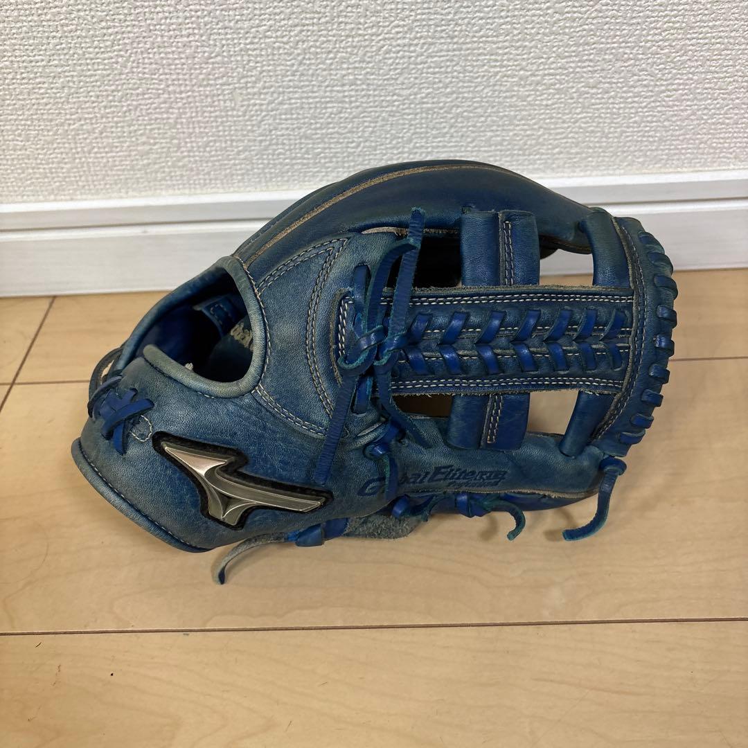 少年野球　Global Elite 軟式グローブ 青