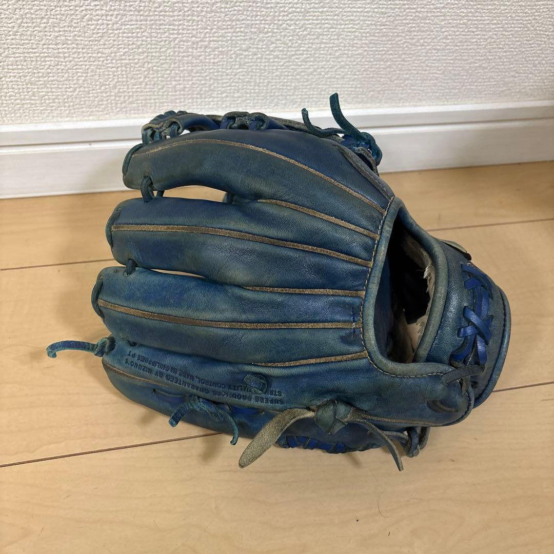 少年野球　Global Elite 軟式グローブ 青