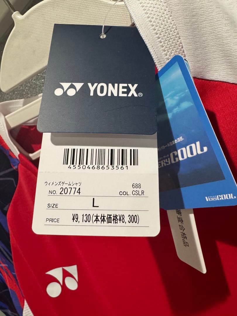 YONEX スポーツ Tシャツ Lサイズ レッド