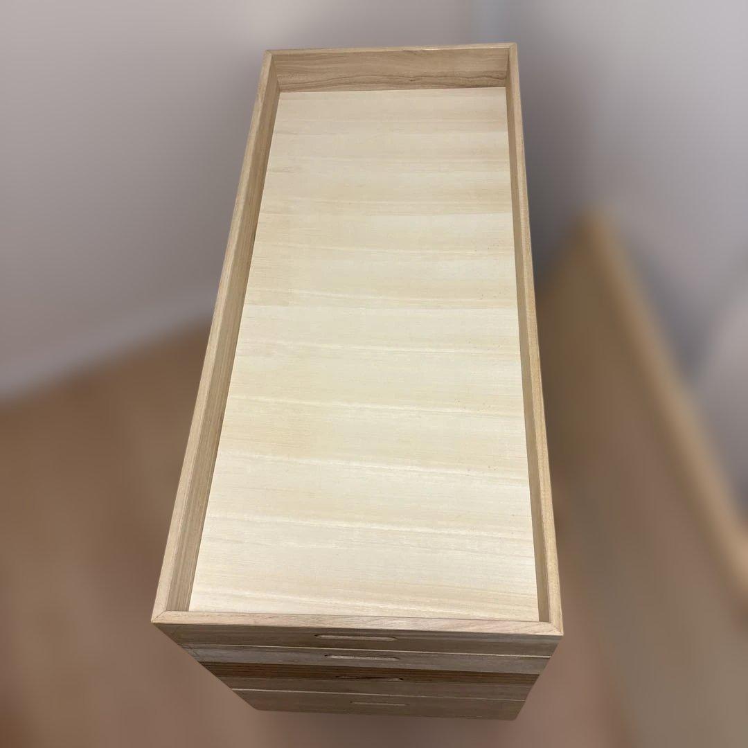 総桐　ローチェスト　4段（着物用）