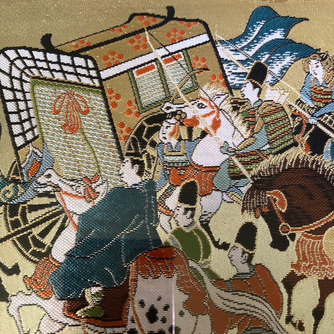 時代絵巻額縁　織物