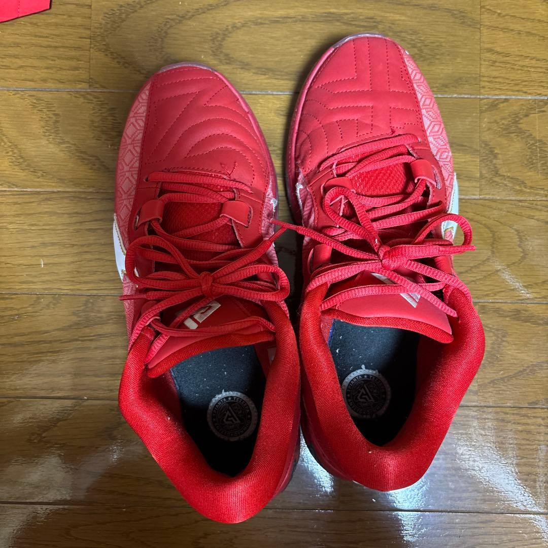 NIKE フリーク5 コートで一際輝くレッドとゴールドを合わせた シンプルな一足