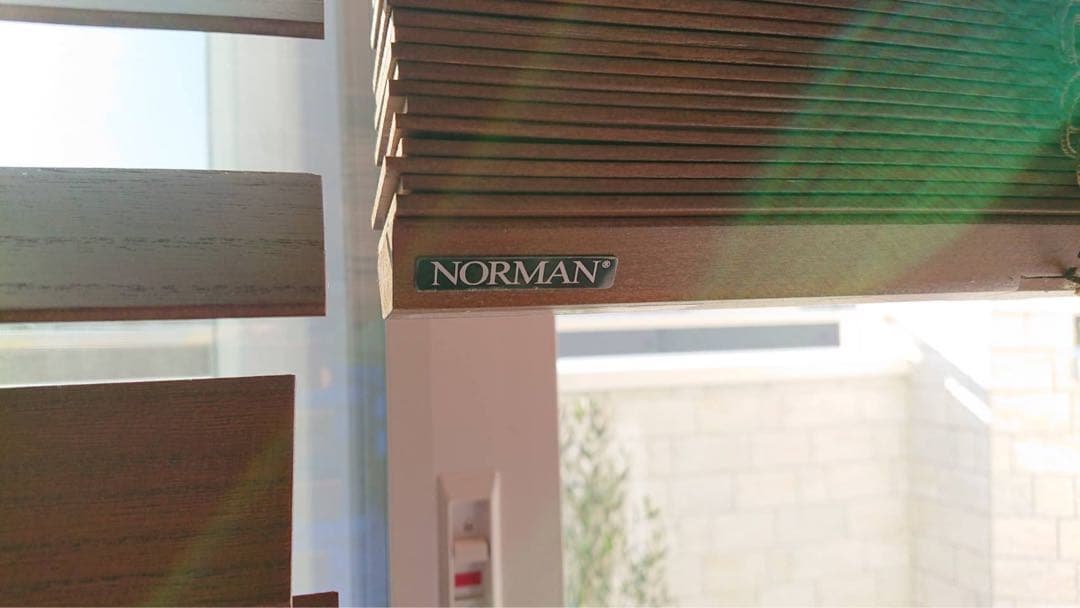 【美品】ノーマン NORMAN 桐 ウッドブラインド 左操作