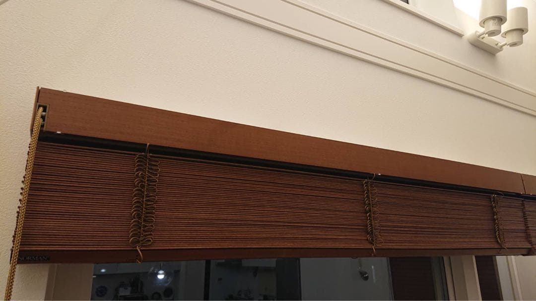 【美品】ノーマン NORMAN 桐 ウッドブラインド 左操作