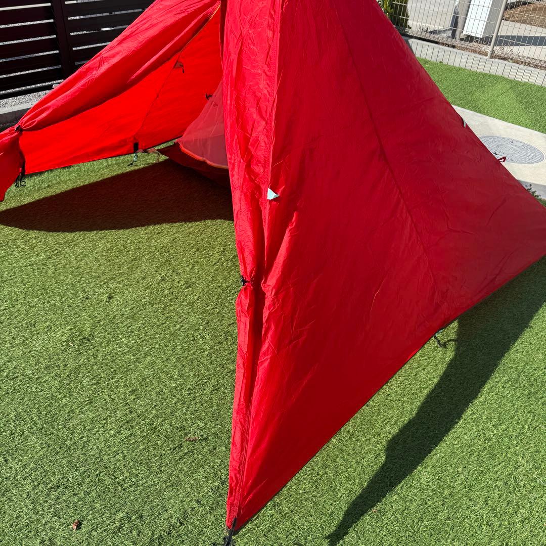 美品 廃盤希少 テンマク パンダテント パンダレッド フットプリント付き