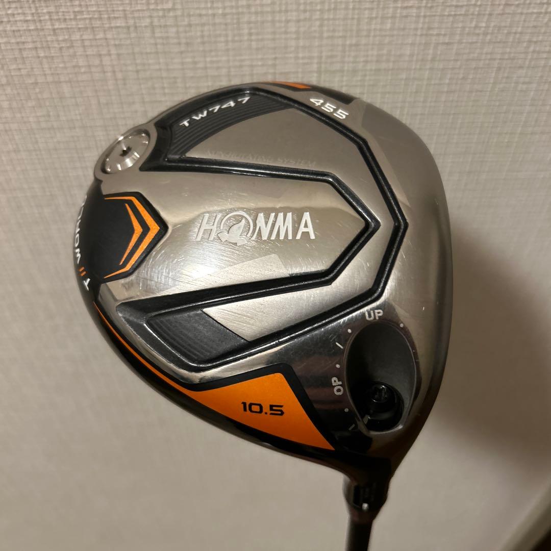 本間TW747 455ドライバー 10.5度 VIZARD FZ-5S