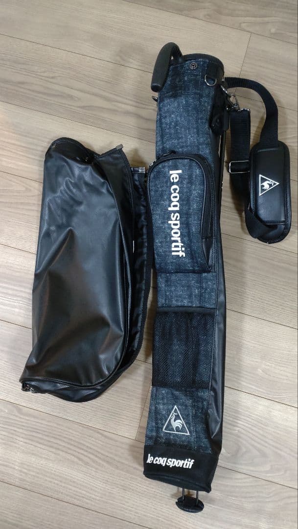 le coq sportif セルフスタンドバッグ デニム風