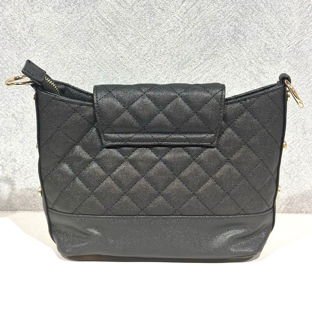 【非売品】CHANEL ノベルティ　ブラック キルティング ハンドバッグ