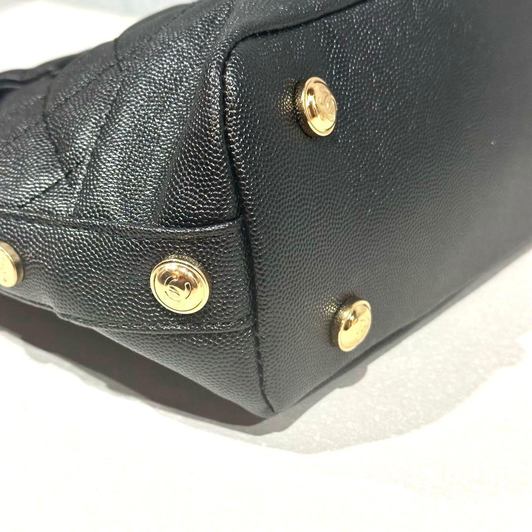 【非売品】CHANEL ノベルティ　ブラック キルティング ハンドバッグ