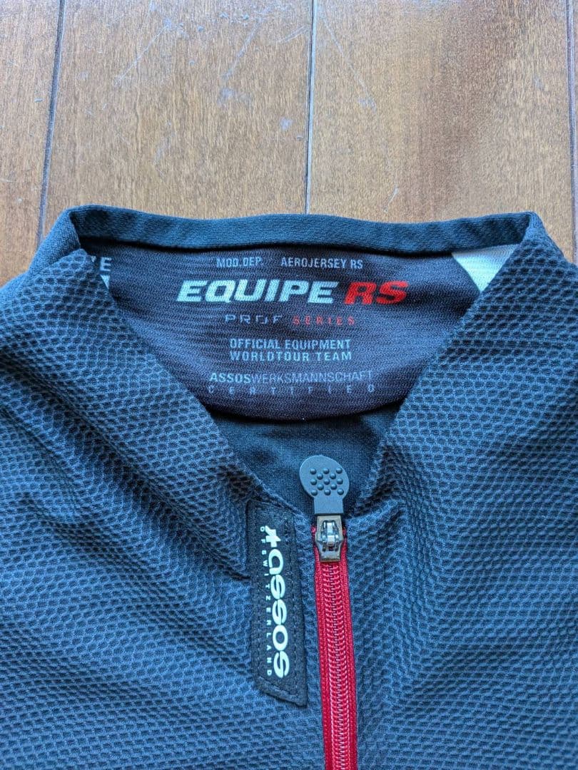 EQUIPE RS Aero SS Jersey 半袖 サイクルジャージ 黒 S