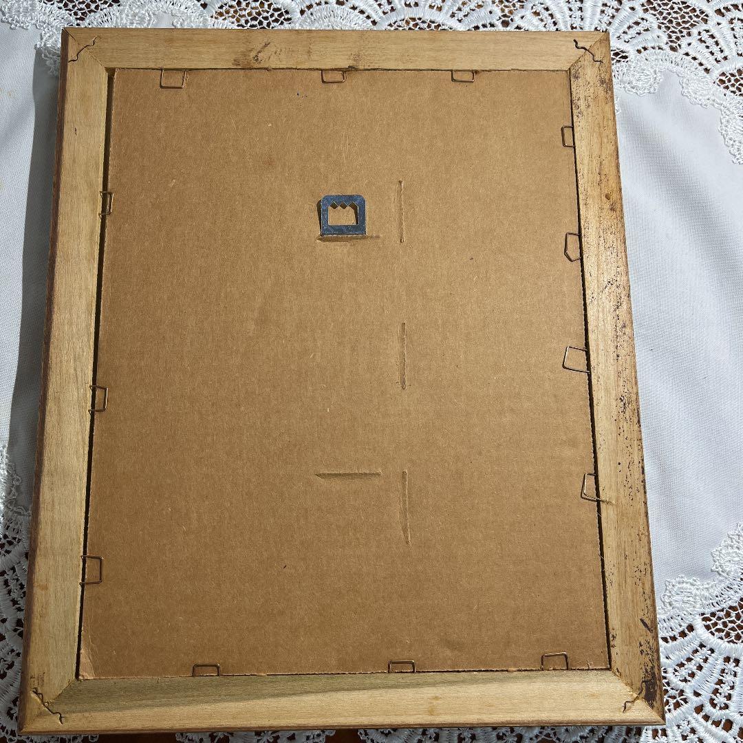 Antique  アンティーク  少女 額縁   イタリア