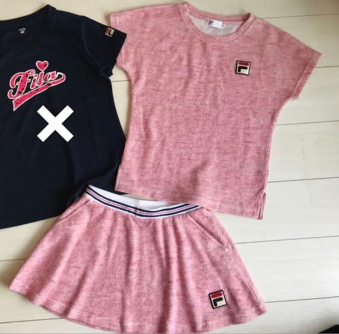 美品＊FILAフィラ＊可愛いテニスウェア上下セットアップ
