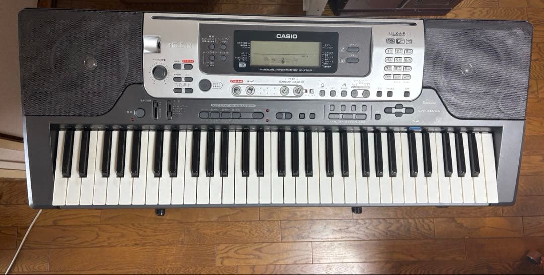 CASIO LK301BB 光ナビゲーション 電子キーボード 純正スタンド