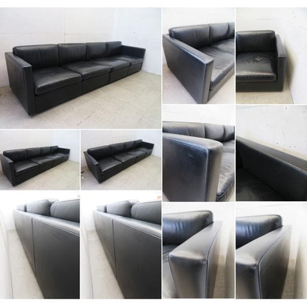 美品■Knoll/ノール■フィスター■220万■総革■4人掛けソファ■本革/総革
