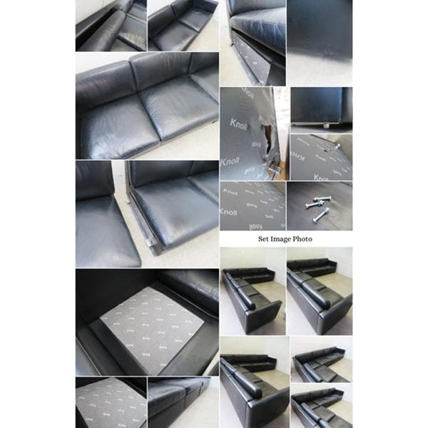 美品■Knoll/ノール■フィスター■220万■総革■4人掛けソファ■本革/総革