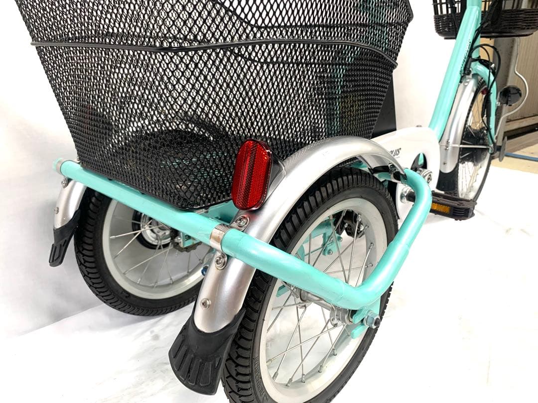 【即乘】送料無料 電動アシスト三輪自転車 5.8Ah 18-16インチ動作確認済