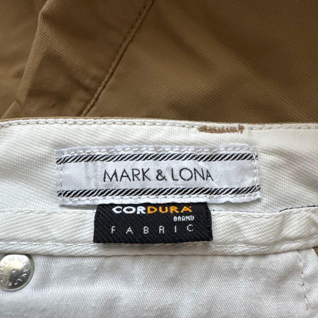 MARK & LONA ベージュ スカル刺繍 ゴルフパンツ