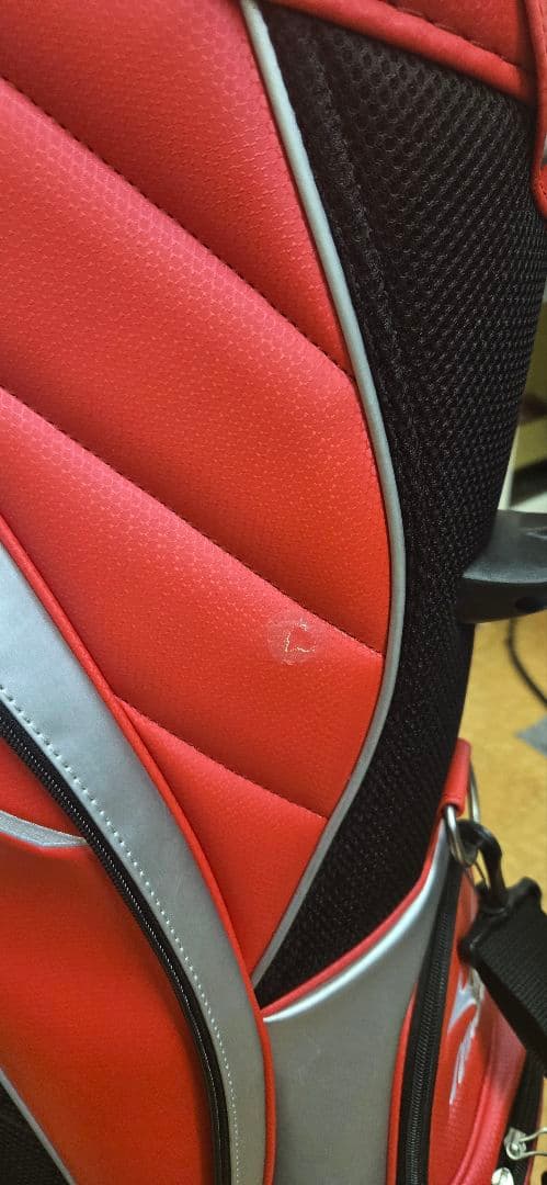 メンディー　未使用　Mizuno 赤 ゴルフバッグ・キャディバッグ