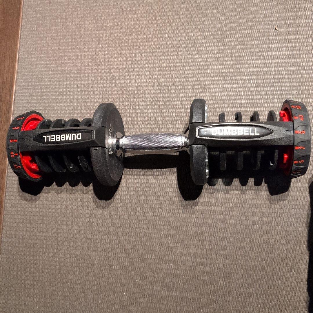 あかまる　DUMBBELL 可変式ダンベル 40kg 置台付①