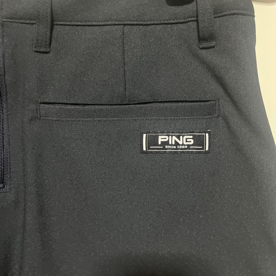 PING ネイビー フリル ゴルフスカート