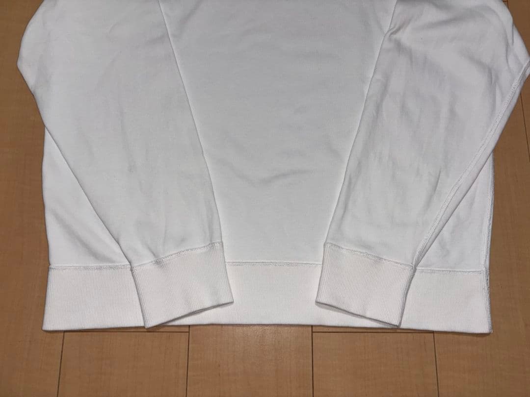 CLUBHAUS ×LACOSTE Crew Sweat ホワイトXL